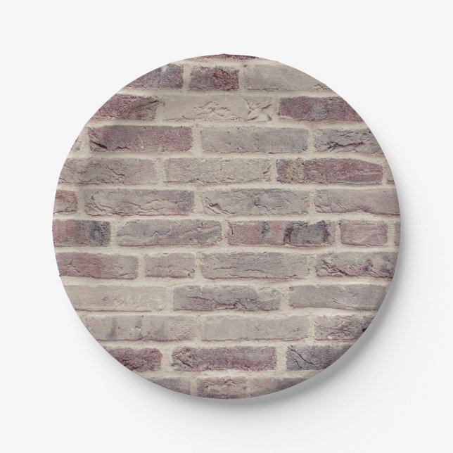 Prato De Papel Brown Brick Wall (Frente)