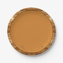 Brown Pattern Designer Round