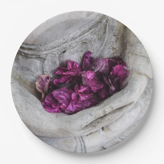 PRATO DE PAPEL: BUDHA COM SANGUE (Frente)