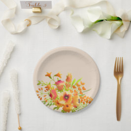 Prato De Papel Bunch da Flor