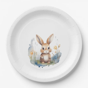 Prato De Papel Bunny Gênero Neutro