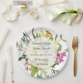 Prato De Papel Buquê de casamento de narcisos da primavera