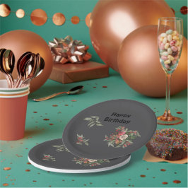 Prato De Papel Buquê de rosas All-Over Impressão Apron