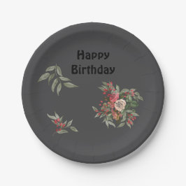 Prato De Papel Buquê de rosas All-Over Impressão Apron