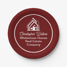 Prato De Papel Burgundy Real Estate Company Custom Realtor