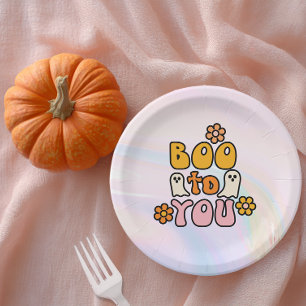 Prato De Papel Buu para você Cute Halloween