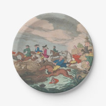 Caça - Placas de Papel Redondas