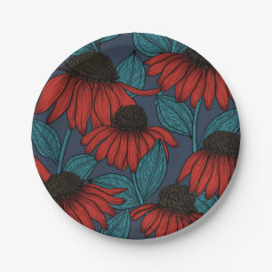 Prato De Papel Caçadores vermelhos