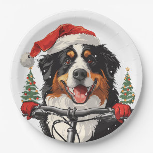 Prato De Papel Cachorro da Montanha Bernese de Natal