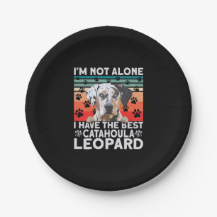 Prato De Papel Cachorro Leopardo Catahoula Não Estou Sozinho Eu T