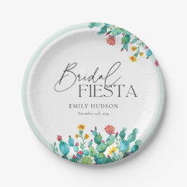 Prato De Papel Cactus Festa Mexicana Chá de Noiva