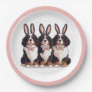 Prato De Papel Cães de Montanha Bernese páscoas