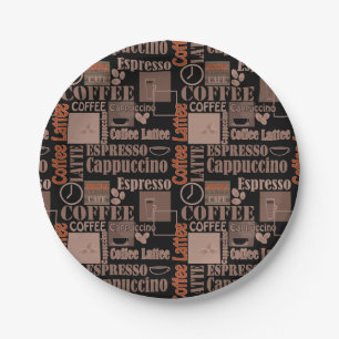 Prato De Papel Café com amor