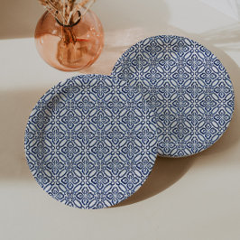 Prato De Papel Café da Manhã de Chá de Cozinha de Noiva de Azulej