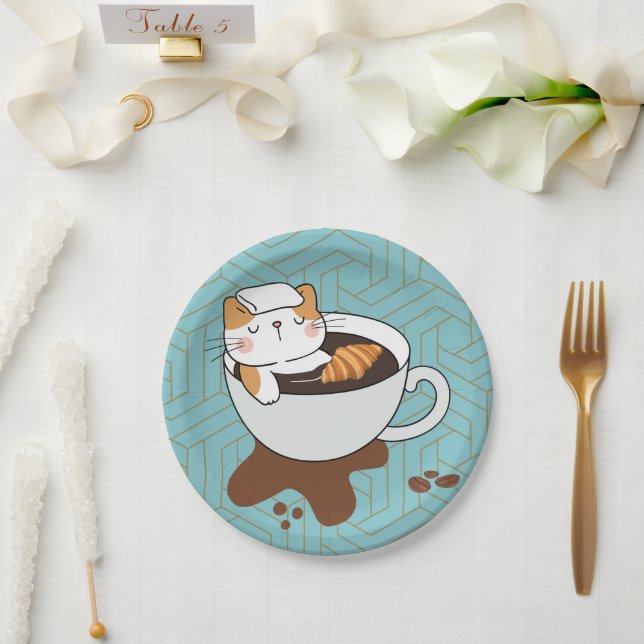 Prato De Papel Café Spa do Gato (Casamento)