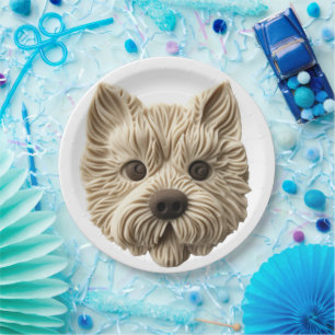 Prato De Papel Cairn Terrier 3D inspirado