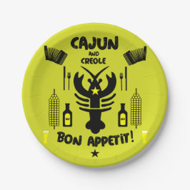 Prato De Papel Cajun e Creole Cooks