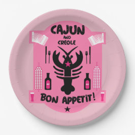 Prato De Papel Cajun e Creole Cooks