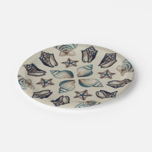 Prato De Papel Caleidoscópio Costeiro