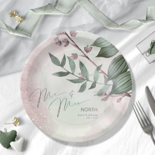 Prato De Papel Calliographic Sr. e Mauve ID771