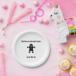 PRATO DE PAPEL CALORIAS DE NATAL NÃO CONTAM