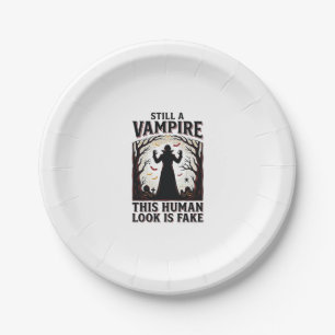 Prato De Papel Camisa de Fantasia de Vampiro Divertida Disfarce H