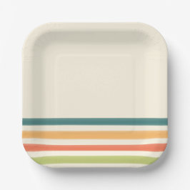 Prato De Papel Camp chaos retro stripe