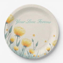 Prato De Papel Campo de amor sem fim