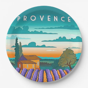 Prato De Papel Campo de Lavanda Provença França