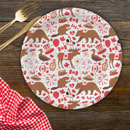 Prato De Papel Canadá - Dia Canadense