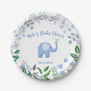 Prato De Papel Canção do Elefante Bebê Pássaro Chá de Bebê