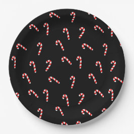 Prato De Papel Candy Cane