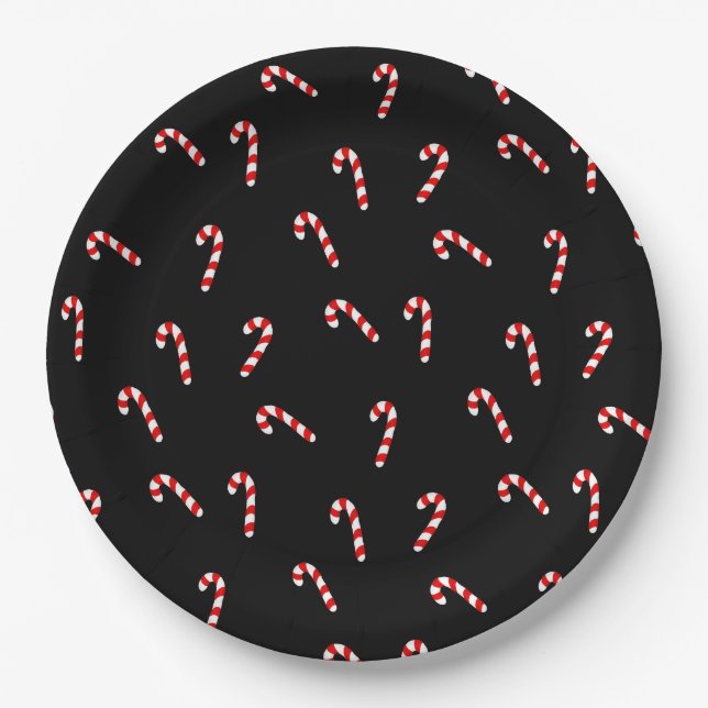 Prato De Papel Candy Cane (Frente)