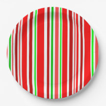 Candy Cane Cores Vermelhas Cinza Verde