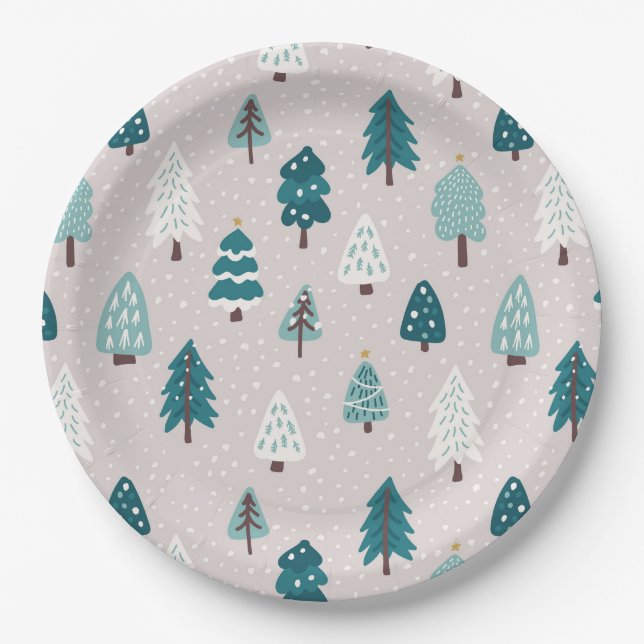 Prato De Papel Caneca de Natal Escandinava Fofa (Frente)