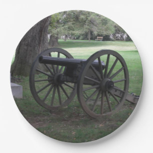 Prato De Papel Canhão da guerra civil de Gettysburg