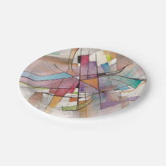 Prato De Papel CANTATA em TOM PASTEL Arte Abstrata