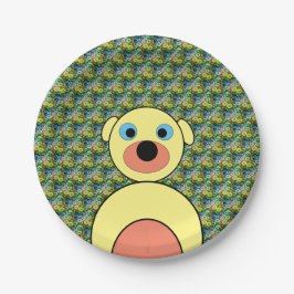 Prato De Papel cão bonito