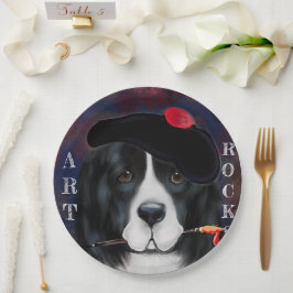 Prato De Papel Cão da Terra Nova