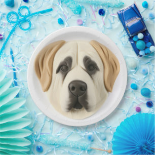 Prato De Papel Cão Pastor Anatólio Inspirado em 3D
