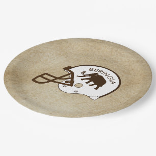Prato De Papel Capacete de Futebol da Universidade de Beringia