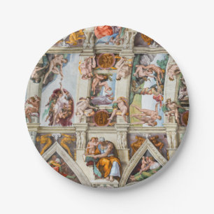 Prato De Papel Capela Sistina Michelangelo - Vaticano, Roma, Itá