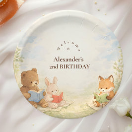 Prato De Papel Capítulo Dois Aniversário do Pequeno Leitor
