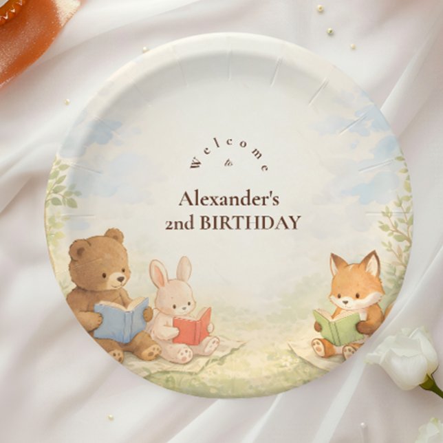 Prato De Papel Capítulo Dois Aniversário do Pequeno Leitor (Criador carregado)