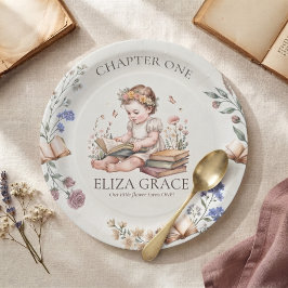Prato De Papel Capítulo Um Livro de Histórias Primeiro Aniversári