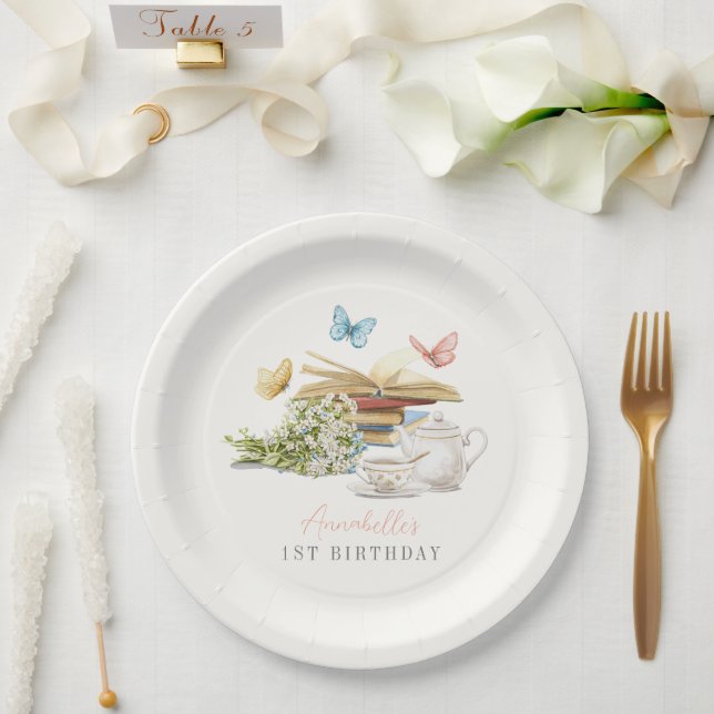 Prato De Papel Capítulo Um primeiro aniversario De Histórias De B (Casamento)