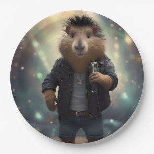 Prato De Papel "Capivara de Mohawk: Sacudindo o Rio!"