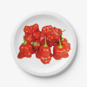 Prato De Papel Capsicum Chinense Chili Paper Plates