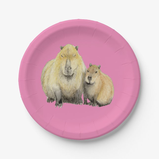Prato De Papel Capybara (Frente)