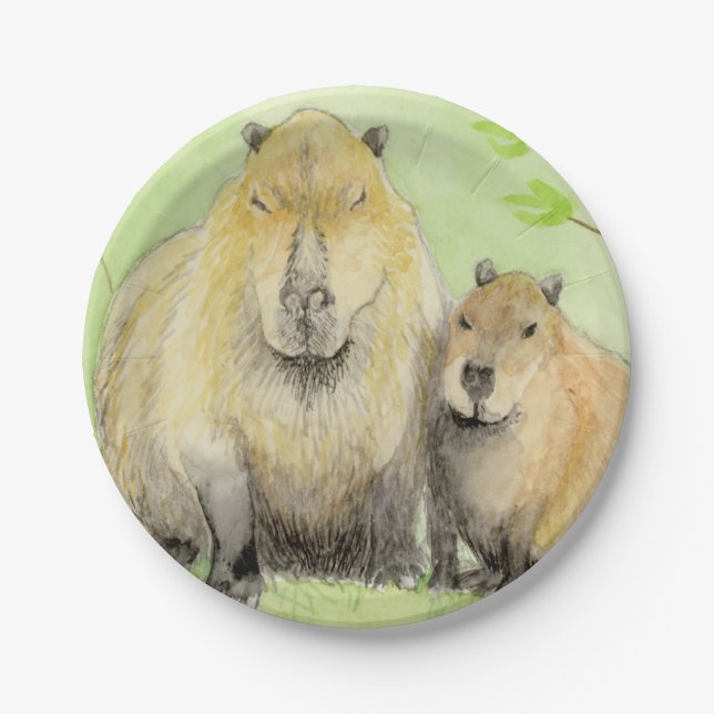 Prato De Papel Capybara (Frente)